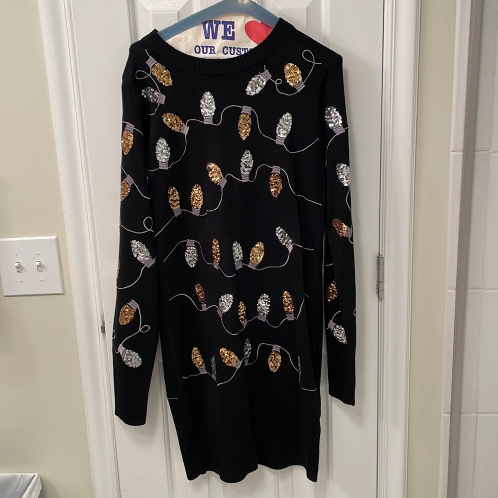 holiday sweater dress